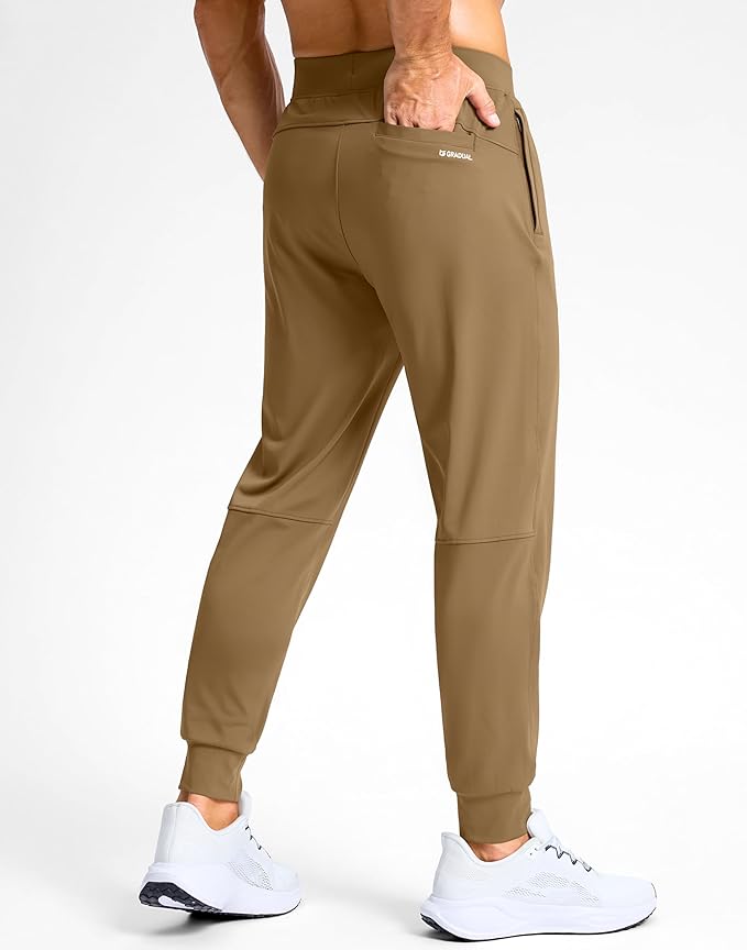 G Gradual Men's Golf Joggers Pants with Zipper Pockets Stretch Sweatpants Slim Fit Track Pants Joggers for Men Work Running