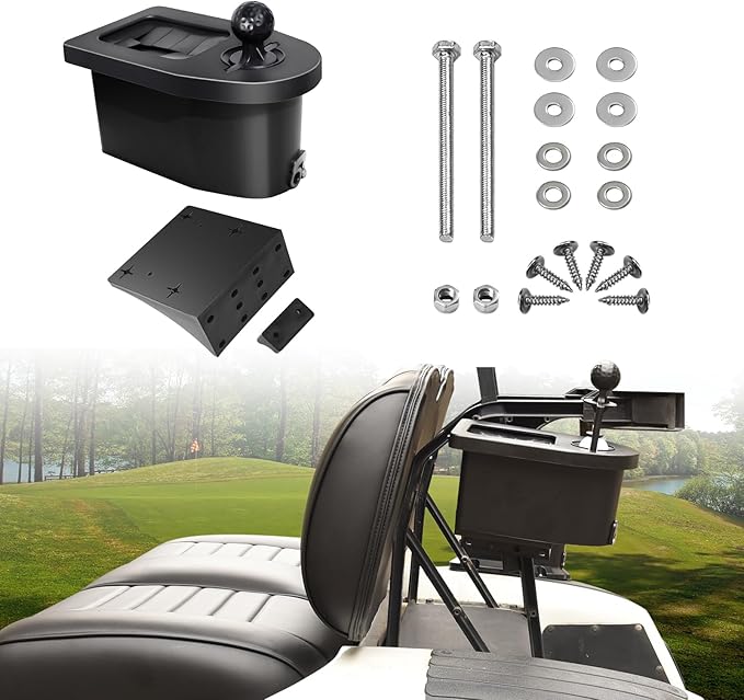 Golf Cart Ball Washer and Club Cleaner Kit for EZGO, Club Car, Yamaha, Advanced EV, Star EV, Universal & Detachable