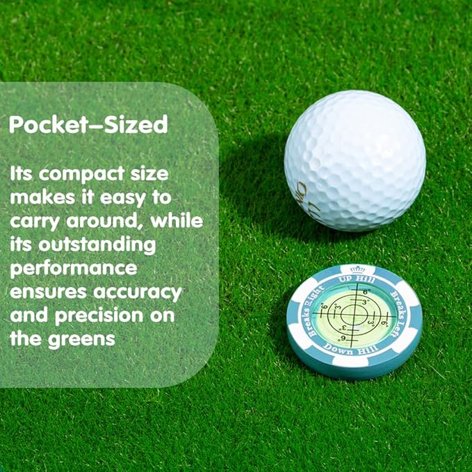 SlopeMaster ProGreen Reader - Golf Ball Marker with High Precision Green Reading Aid Golf Accessories for Men Women