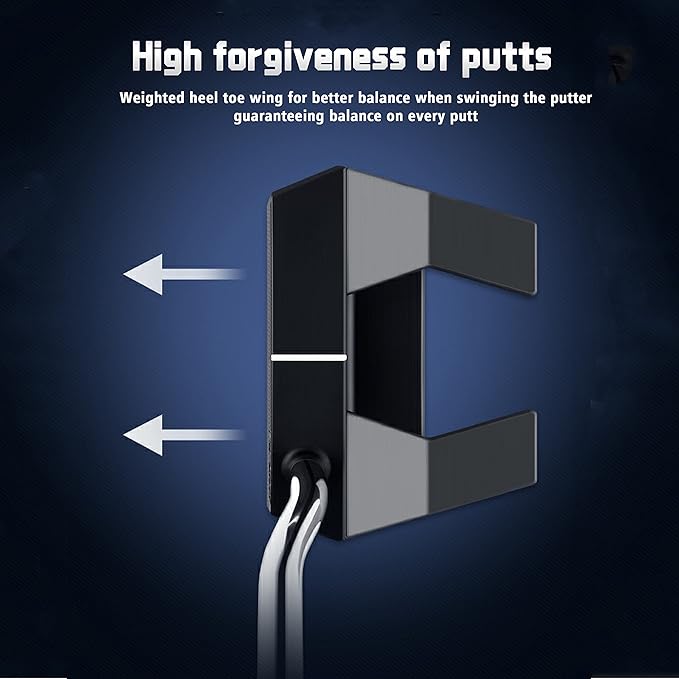 PGM Golf Putter, Aircraft-Grade Aluminum, Ultra-Low Center of Gravity, High Tolerance Putter