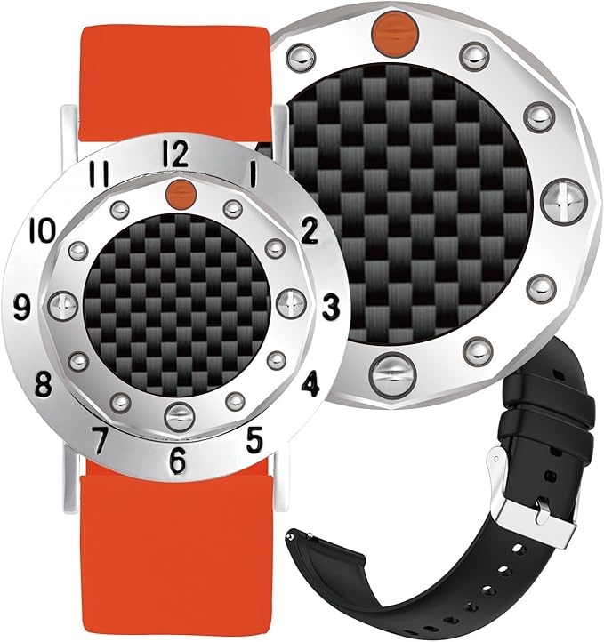 Golf Ball Marker with Carbon Fiber Ball Marker Bracelet, Golf Accessories, Golf Gifts, Golf Counter for Men Women