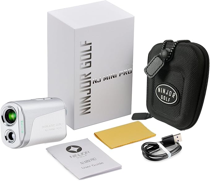 NINJOR GOLF(Ninja Golf) NJ Mini Series Golf Range Finder with Slope Switch and Pin Lock Laser RangeFinder Max1000YD