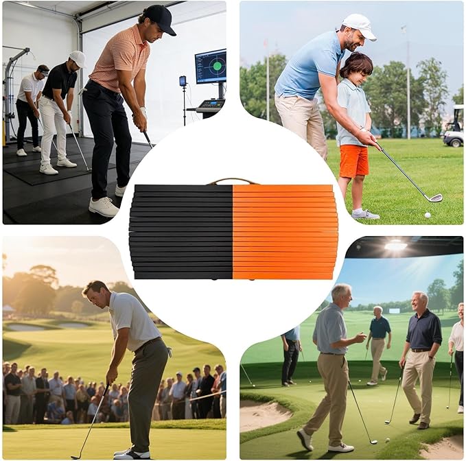 Golf Balance Board, – Compact 3 Modes Teaching Tool, Vibration Feedback Glof Swing, Trainer Beginners Club Practice & | Beginners Club Practice & Drills, Increased Power & Swing Rhythm