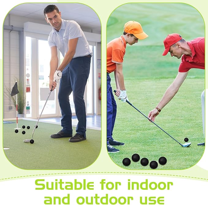 Yilloog 120 Pack Foam Golf Practice Balls Bulk, Soft Foam Balls for Golf Practice, Realistic Feel and Limited Flight Training for Indoor or Outdoor Party
