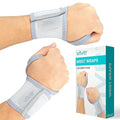 Vive Wrist Wrap Braces (2 Pack) - Tendonitis Support for Carpal Tunnel Arthritis - Sprained Pain Protection Sleeve - Weightlifting & Calisthenics Compression Stabilizer for Women, Men - Adjustable