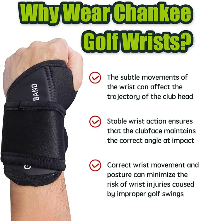 Golf Wrist Training Aid, Golf Swing Training Aid,Adjustable Golf Wrist Brace, Wrist Band for Swing Correction, Alignment Practice Tools for Golf Beginners, Fit Left Hand, Large, Black