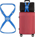 ZINZ Luggage Strap, High Elastic Suitcase Belt Adjustable Bag Bungees for Easier Travel，Blue