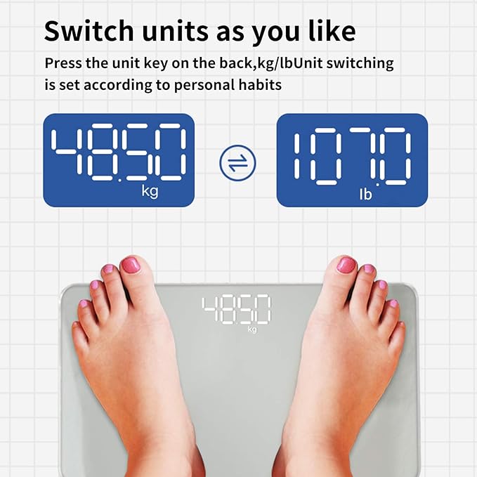 Travel Scale for Body Weight, Venugopalan Small Portable Body Weight Scales Digital Bathroom Mirror Scale Mini Electronic Scale for Personal Health, Body Tape Measure Included (Battery)