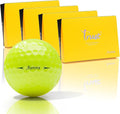 Trust Golf Balls - Aurora & Rosa Crystal Urethane Series | Eye-Catching & Easy to Spot | Maximum Distance, Soft Feel, Straight Flight, & Greenside Control | Blue, Orange, Pink, Yellow | 12 or 48 Balls