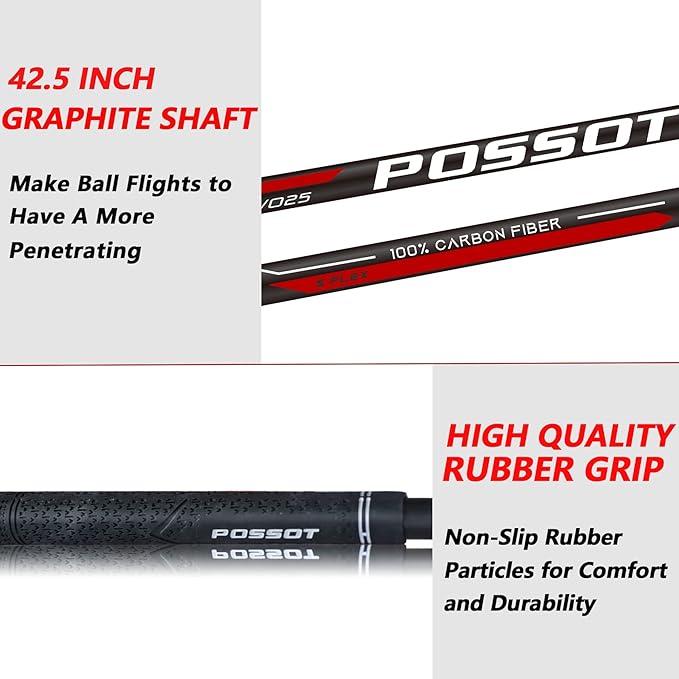 Golf Fairway Wood, 3/5 Wood with Graphite Shafts for Man's, Golf Club with Premium Regular and Stiff Flex Shaft, Right Handed