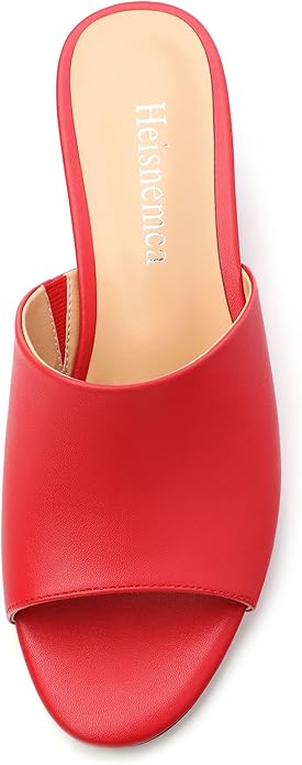 Wedge Sandals for Women Open Toe Wedge Heels Womens Matte High Heel Sandal Round Toe Heeled Wedge Sandals Slip on Casual shoes 2 inch
