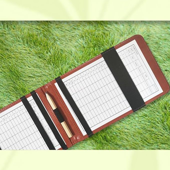 Golf Card Holder - Portable Score Display,Golf Card Holder Notebook | for Practice Training Indoor Home Backyard Sports Club Recreation Competition Entertainment Simulation