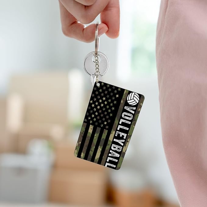 Keychain - Rectangular Acrylic Keychain Daily Key Ring Car Key Fob Holder 2X3 Inch
