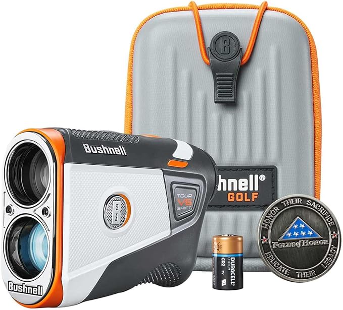 Bushnell Tour V6 / Tour V6 Shift Laser Golf Rangefinder with Wearable4U Bundle