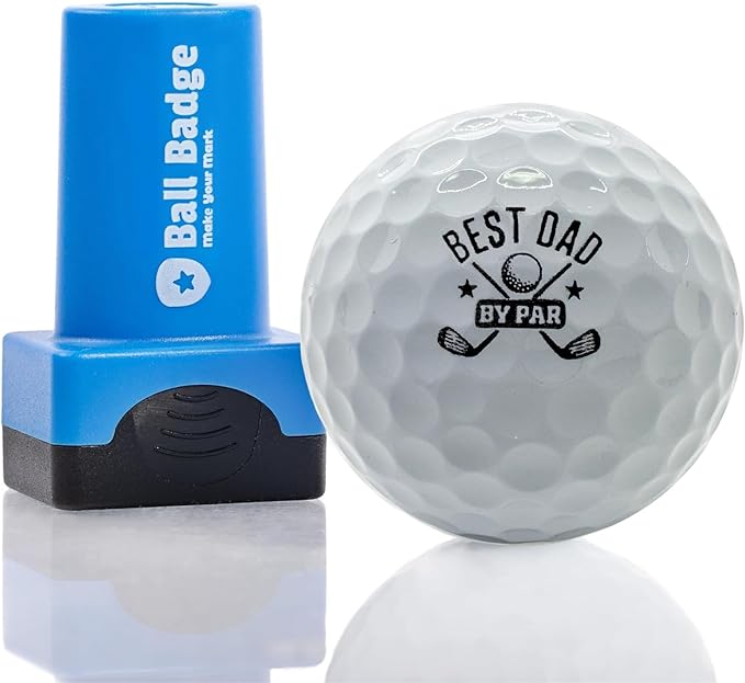 Ball Badge - Golf Ball Stamp (The Icon Series), Golf Ball Marker, Reusable Golf Ball Marking Tool to Identify Golf Balls