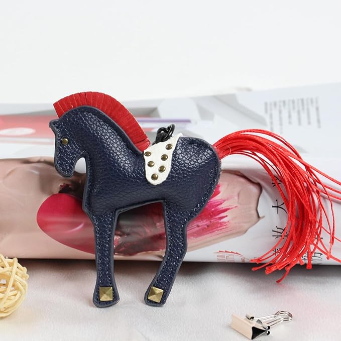Horse Keychain, Hanging Charm Accessory for Purse, Bag and Backpacks Pony Key Chain for Women