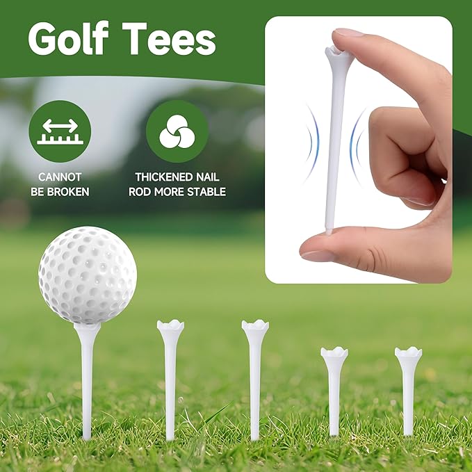Golf Essentials Kit | Must Have Golf Accessories - Golf Green Reader, Divot Repair Tool, Golf Ball Marker, Golf Score Counter, Golf Tee Holder, Golf Impact Tape, Golf Gifts for Men