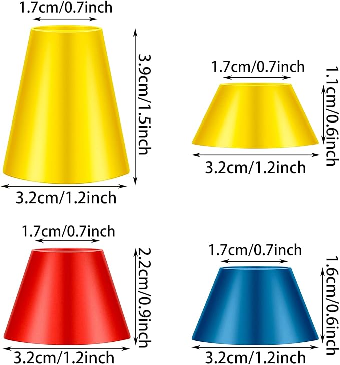 Gejoy 24 Pieces Rubber Winter Golf Tees Golf Rubber Tees Practice Tee Holder with 4 Different Height for Practice, 38,22,16.5,12 mm