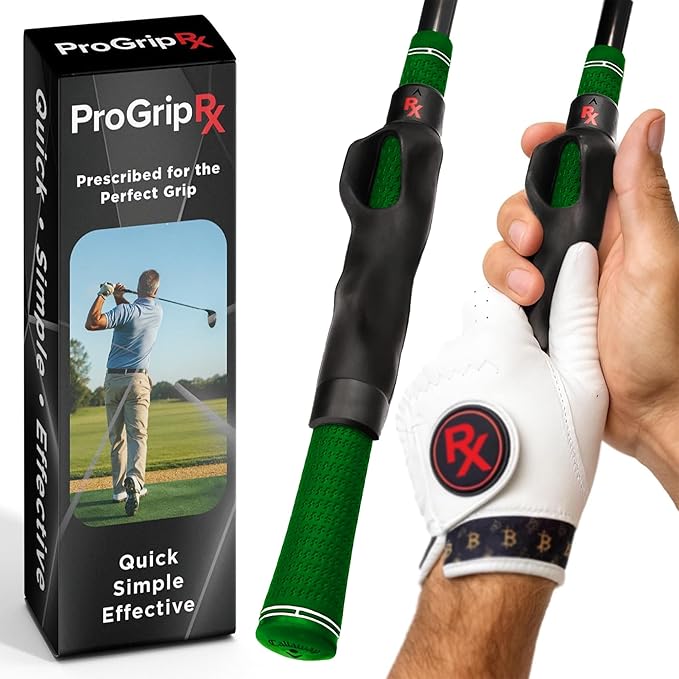 ProGrip Rx Golf Trainer – Portable Right-Handed Swing Aid for Muscle Memory, Grip Consistency & Control – Perfect Training Tool for Range & Daily Practice