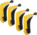 Sword &Shield sports Golf Hybrid Club Head Covers Set of 4 with Interchangeable No. Tag UT Cover