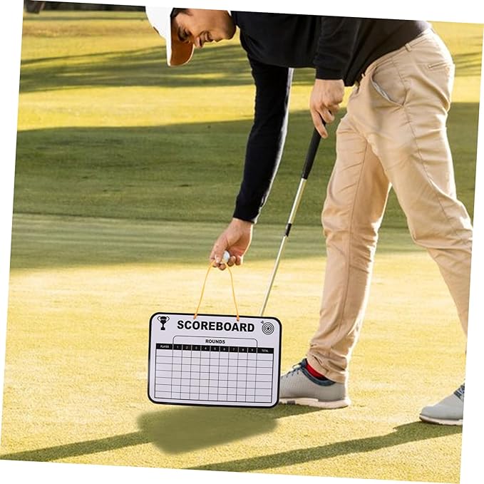 Dry Erase Golf Scoreboard Double-Sided Competition Score Board for Boy Girl Tracking for Golf Training User-Friendly Design for All Ages