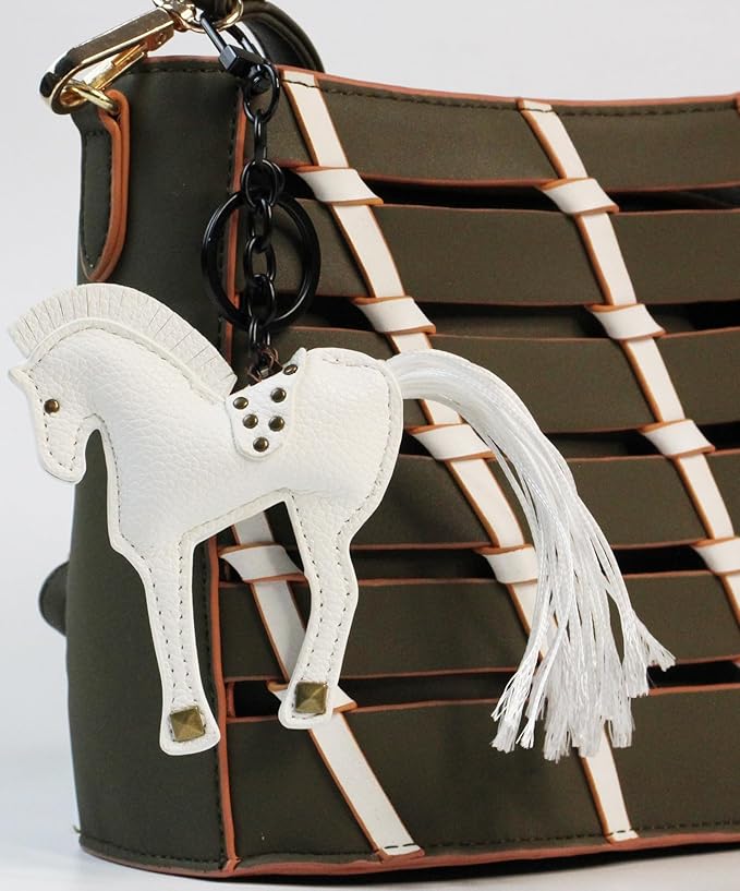 Horse Keychain, Hanging Charm Accessory for Purse, Bag and Backpacks Pony Key Chain for Women