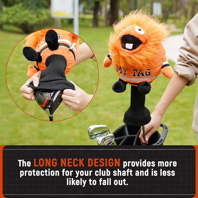 Funny Golf Driver Head Gover, Animal Golf Club Cover Ultra Premium Plush Tour Quality Driver Headcover for Men Women