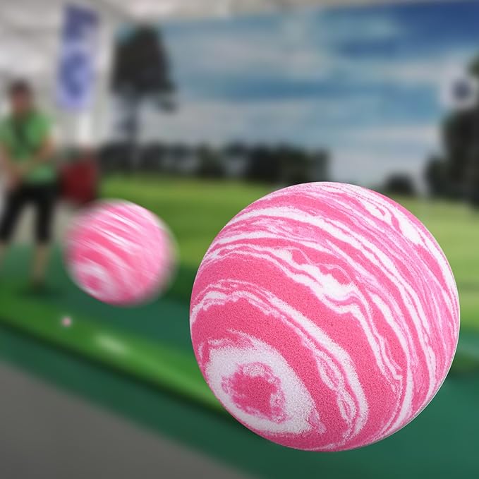 Practice Golf Balls,Golf Training Balls,10Pcs Sponge Garden Soft EVA Elastic Golf Balls for Indoor/Outdoor Golf Practice
