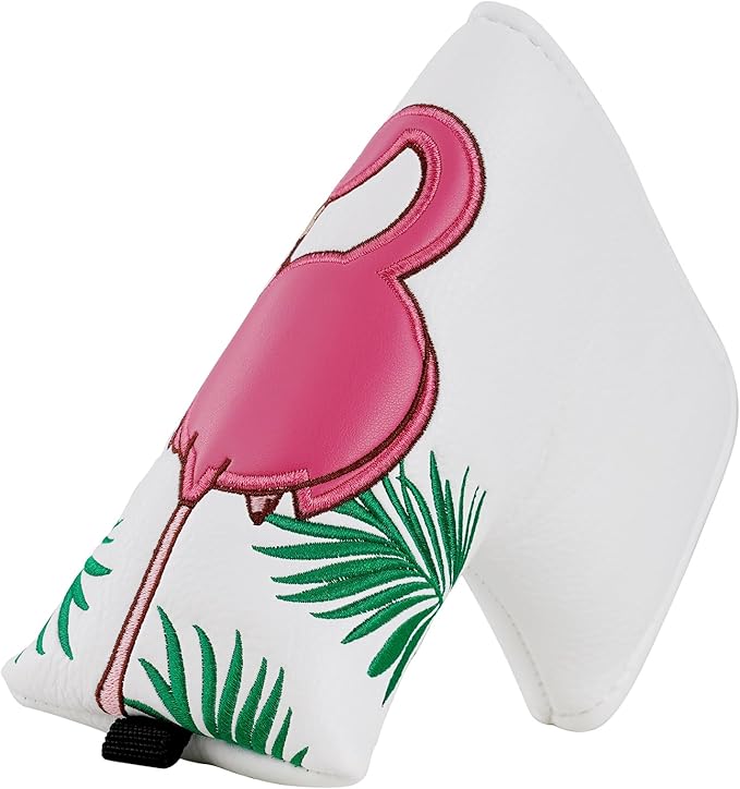 Craftsman Golf Flamingo White Golf Driver Fairway Wood Hybrid Putter Headcover Head Cover