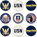 PinMart’s Officially Licensed United States Veteran Bundle Pack of 9 Golf Ball Markers - Golf Accessories for Men and Women - Magnetic Veteran Ball Markers Set of 9