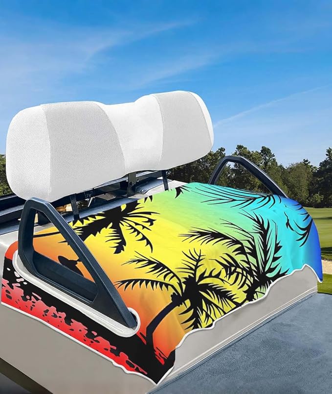 Comfortable Golf Cart Seat Covers, Soft Golf Cart Towel, Golf Cart Accessories, Club Car and Other 2-Seat Golf Carts
