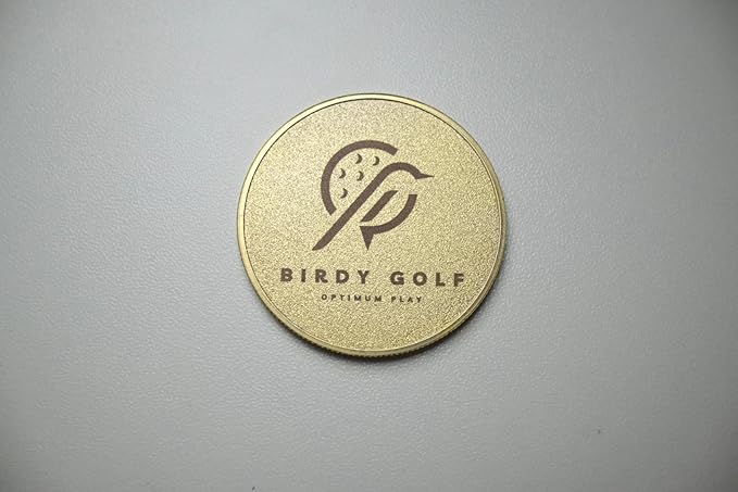 Custom Coin & Golf Ball Marker - Custom Challenge Coin with Colored Picture & Logo Engraving - Personalized Tokens with Acrylic Case - Customizable Photo Token & Markers for Men and Women