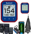 Bushnell Golf Phantom 3 Slope GPS Handlheld (Red/Blue) | 38,000+ Courses, Slope Compensation, Hazard Info, Distance Calculator, Scorekeeping, Magnet Mount, Touchscreen | Signature Series Gift Bundle