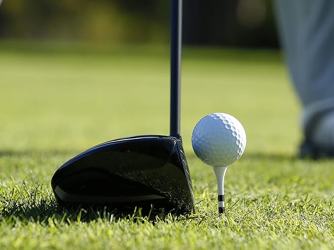 MAZEL Natural Wood/Bamboo Golf Tees 2 3/4 Inch & 3 1/4 Inch,Pack 50 or 120,Reduce Friction & Side Spin,More Stable Golf Tees