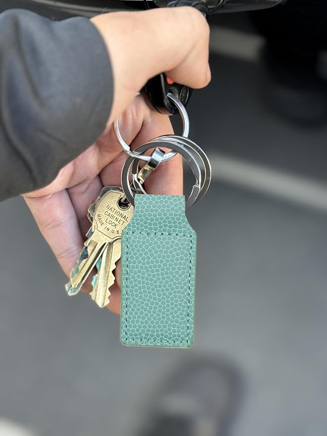 LaserGram Rectangle Keychain, Coat of Arms Germany, Personalized Engraving Included (Basketball Teal)