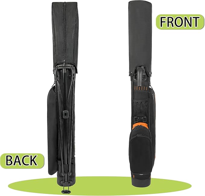 Golf Stand Bag,Lightweight Small Golf Bag,Medium Golf Carry Bag, 2-3Way Divider Men and Women with Adjustable Shoulder Strap Multiple Pockets with Golf Putter Covers