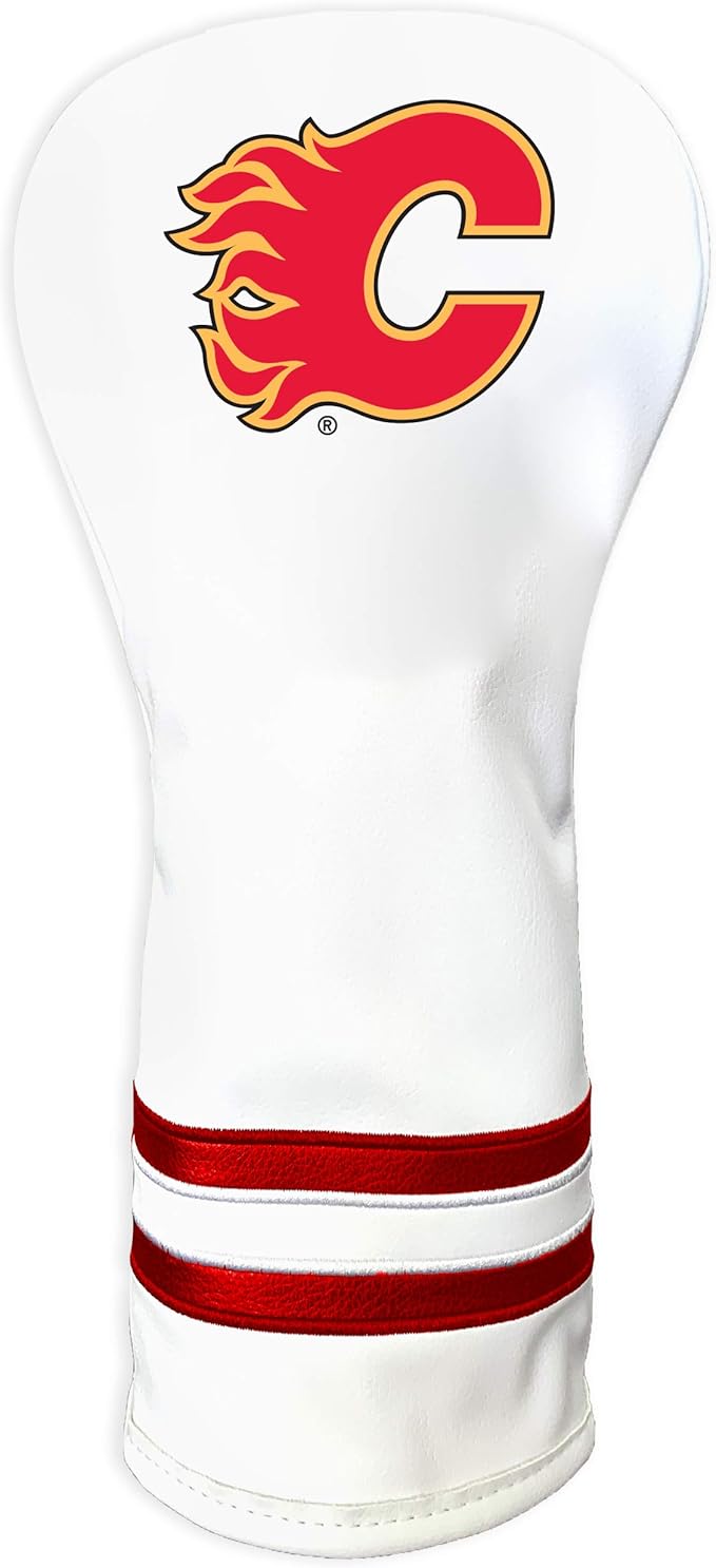 Team Golf NHL White Vintage Fairway Golf Club Headcover, Form Fitting Design, Retro Design & Superb Quality
