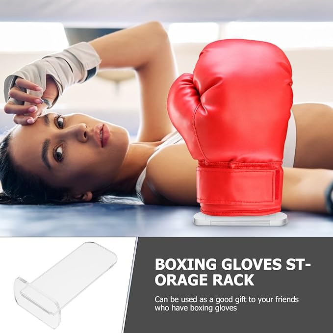 NUOBESTY Boxing Glove Holder Universal Gloves Display Stand Vertical Desk Stand Vertical Holder Rack Baseball