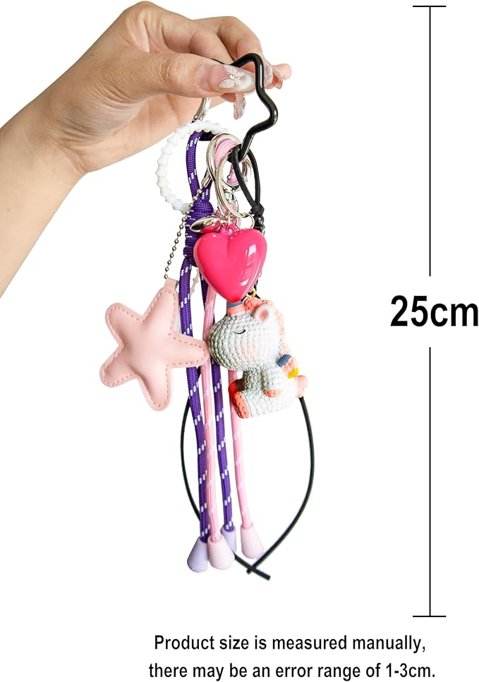 Georgie Porgy Bag Charms Keychains Handbag Accessories for Women Purse Backpack Sports Bag Pendant Cute Unique Gift for Girls