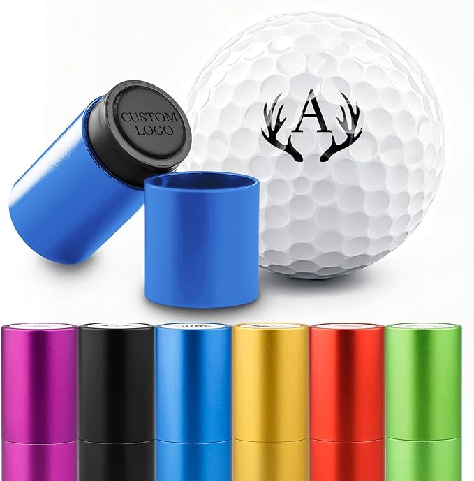 STAMTECH Custom Golf Ball Stamp - Personalized Golf Ball Stamp Markers,Customized Golf Accessories Gifts for Golf Lovers, Golfers, Dad, Husband, Boyfriend,Father's Day,Birthday