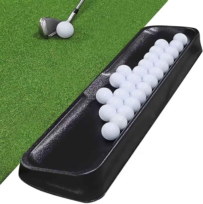 Durable Commercial Grade high-Impact Plastic Golf Ball Tray (Holds 100 Balls), Records Swing Motion, Quality Guaranteed, high-Impact Tray Compatible with Any Hitting mat.