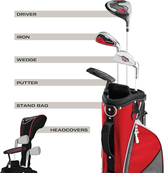 Wilson Junior Profile JGI Complete Golf Club Package Set - Stand Bag