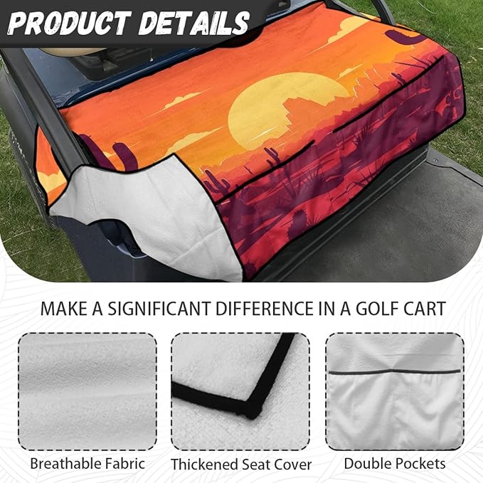 Golf Cart Seat Covers Universal Golf Cart Seat Cover Blanket Cushion Cover Sports Golf Cart Accessories
