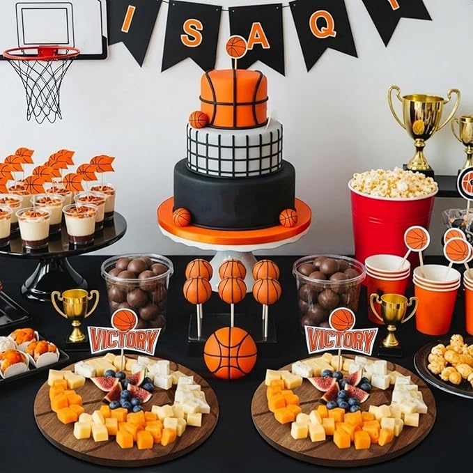 Basketball Cheese Board Gift Set Party Favor Prizes Charcuterie Wood Board with Knives and Box Father Day Gift for Dad Grandpa Party Tournament Game (Acacia Wood, Basketball)