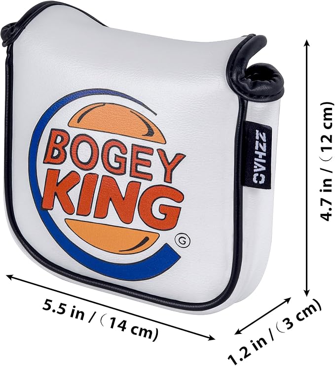 ZZHAO Golf Putter Cover - Funny Magnetic Mallet Putter Cover - Fits Most Mallet Putters - Golf Gifts for Dad - 5.5 x 4.7 x 1.2 Inches