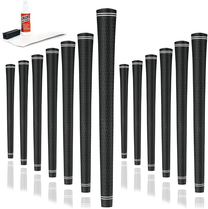 Karma Revolution 360 Golf Grips & Grip Kits, No Alignment Necessary, Easy Installation, Perfect for Adjustable Golf Clubs, Choose Single, 9, 13, 25 Packs or Golf Club Grip Kit