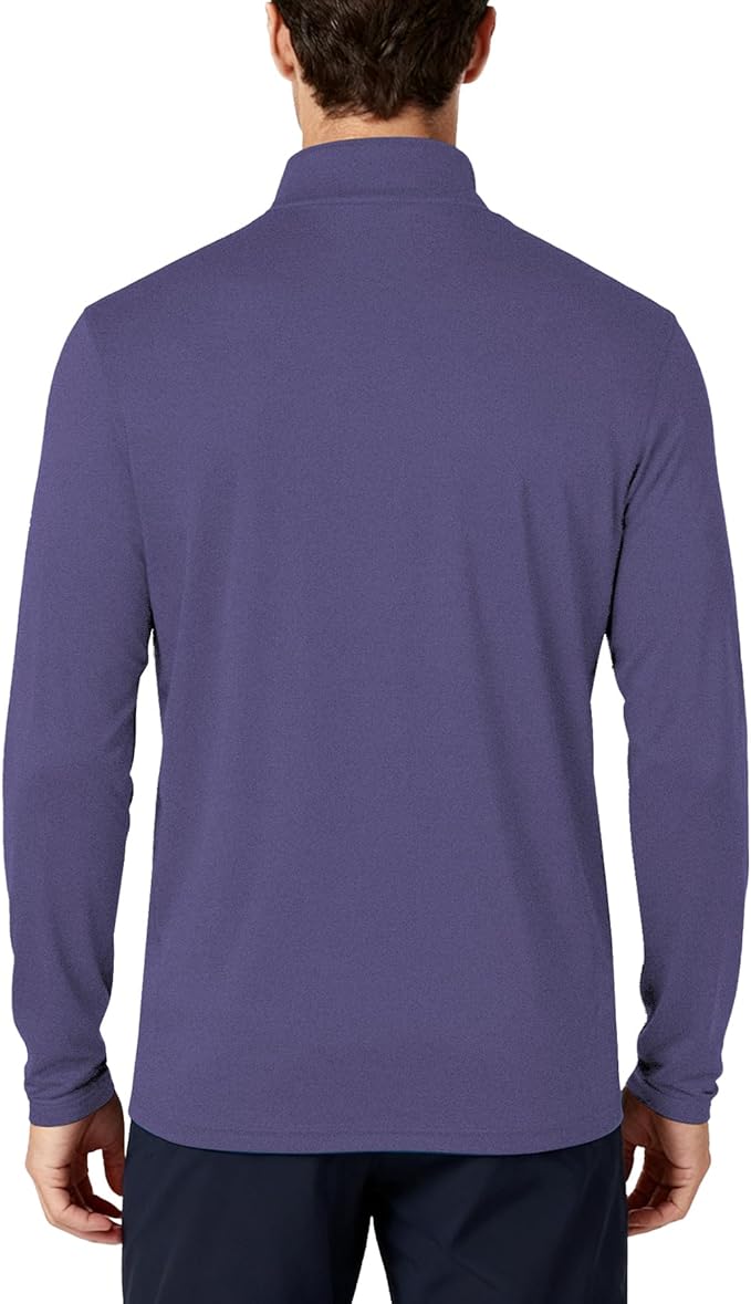 Mens Long Sleeve Shirts Quarter Zip Pullover UPF 50+ Sun Protection Wicking Moisture Workout Running Casual Athletic Tops