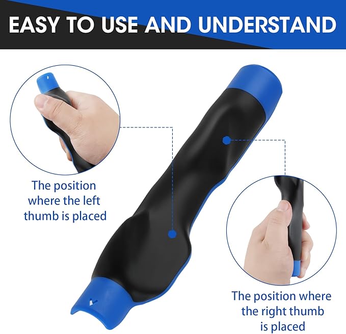 Ergonomic Golf Grip Trainer, Golf Swing Training Aid for Correct Hand Position, 6.1in Lightweight Club Grip Trainer Fits Most Golf Clubs