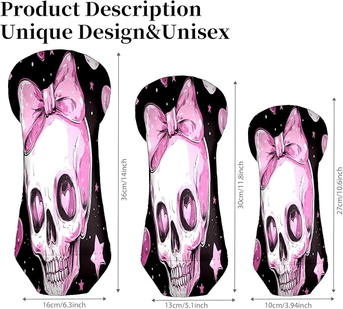 Funny Butterfly Colorful Golf Head Covers for Driver, Fairway, Hybrid & 3 Wood Premium PU Leather with Soft Velvet Lining Waterproof & Scratch-Resistant Unique Golf Gift for Men & Women