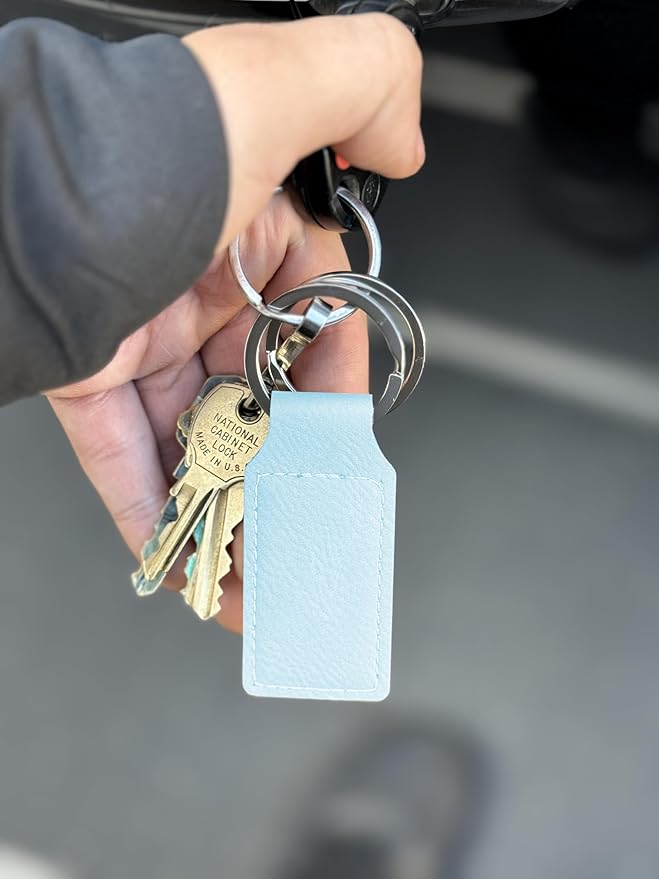 LaserGram Rectangle Keychain, Golfer Golfing, Personalized Engraving Included